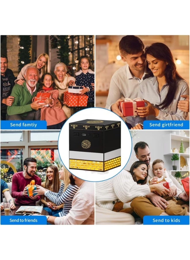 تلواح مكبر صوت للقرآن الكريم مع جهاز تحكم عن بعد، ١١٤ سورة، مشغل MP3، ١٨ قارئًا، ١٦ ترجمة، ضوء ليلي LED، جهاز تحكم عن بعد، مكبر صوت إسلامي - Image 4